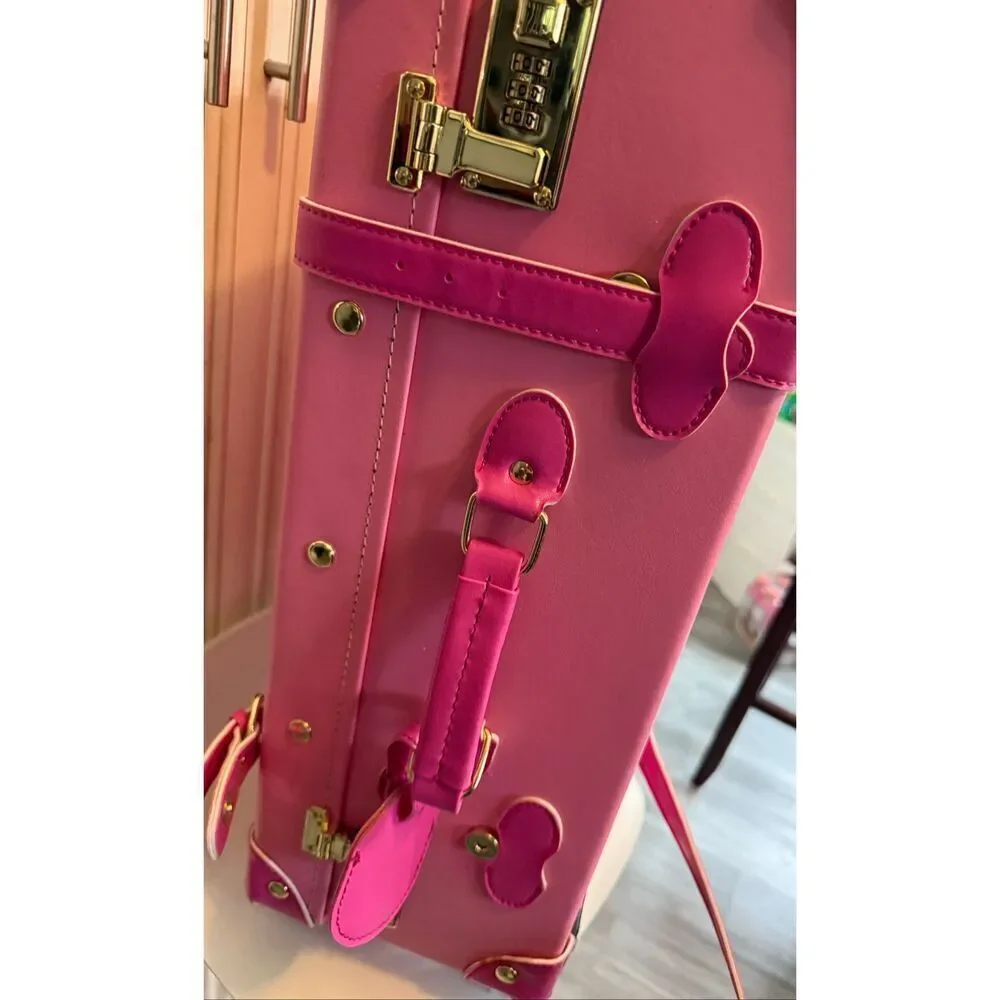 Disney Parks Bibbidi Bobbidi Boutique Disney Fantasy Cruise Ship Luggage Pink OS